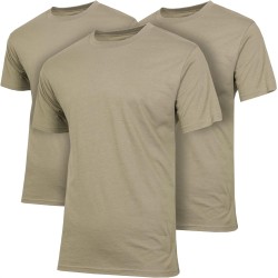 Mission Made Crew Neck T-Shirts (3 Pack) Tagless Tactical Military Tees for Men