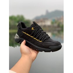 Soft Leather Business Casual Composite Sole Lightweight Breathable Low Top Sports Lace Up Thick Sole Shoes